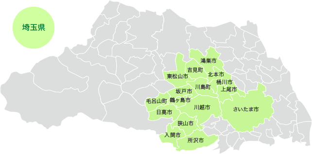 埼玉県のマップ